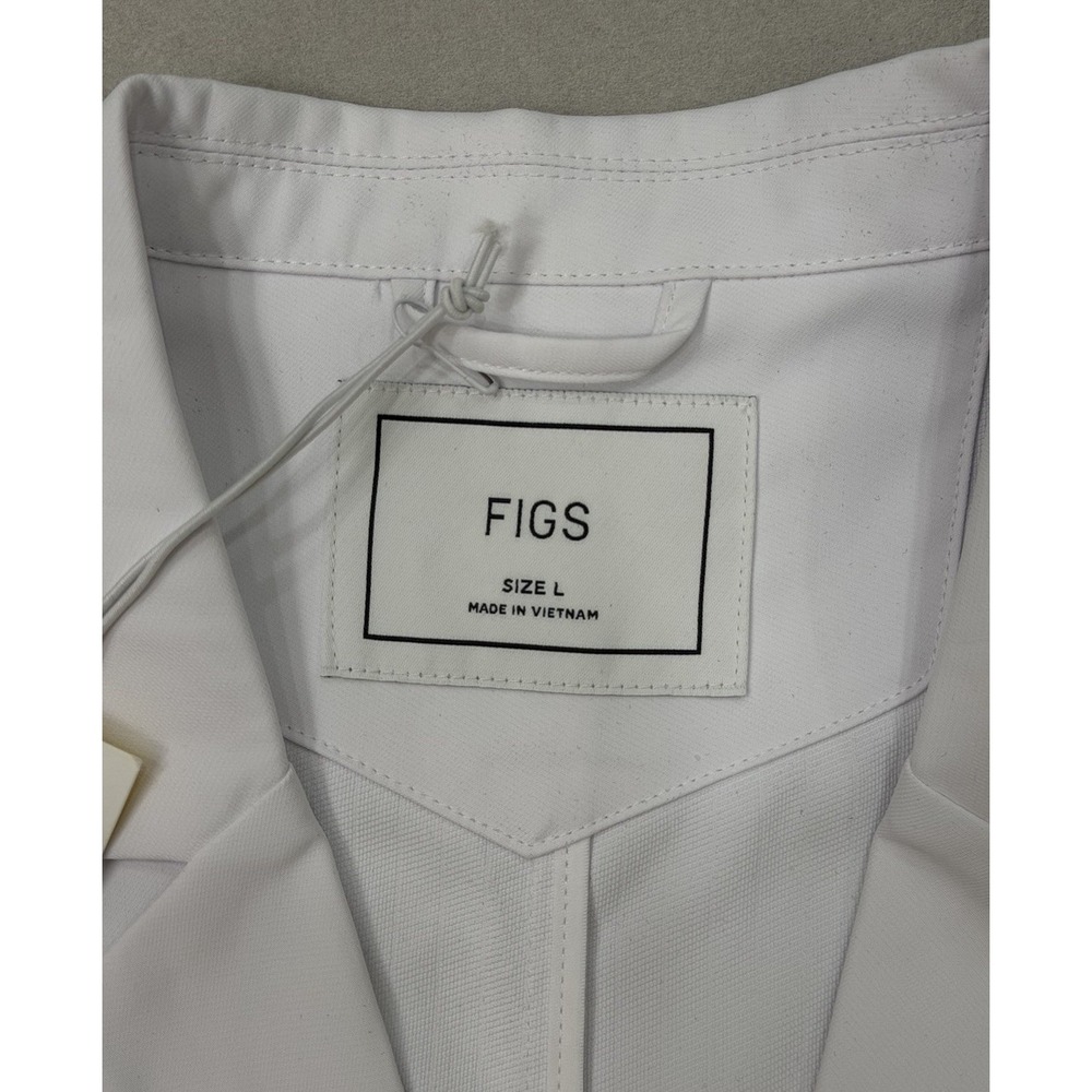 FIGS Bellevue Long Slim Lab Coat Women's Professional Medical Uniform Size Large - Picture 3 of 10
